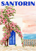 Affiche Santorin
