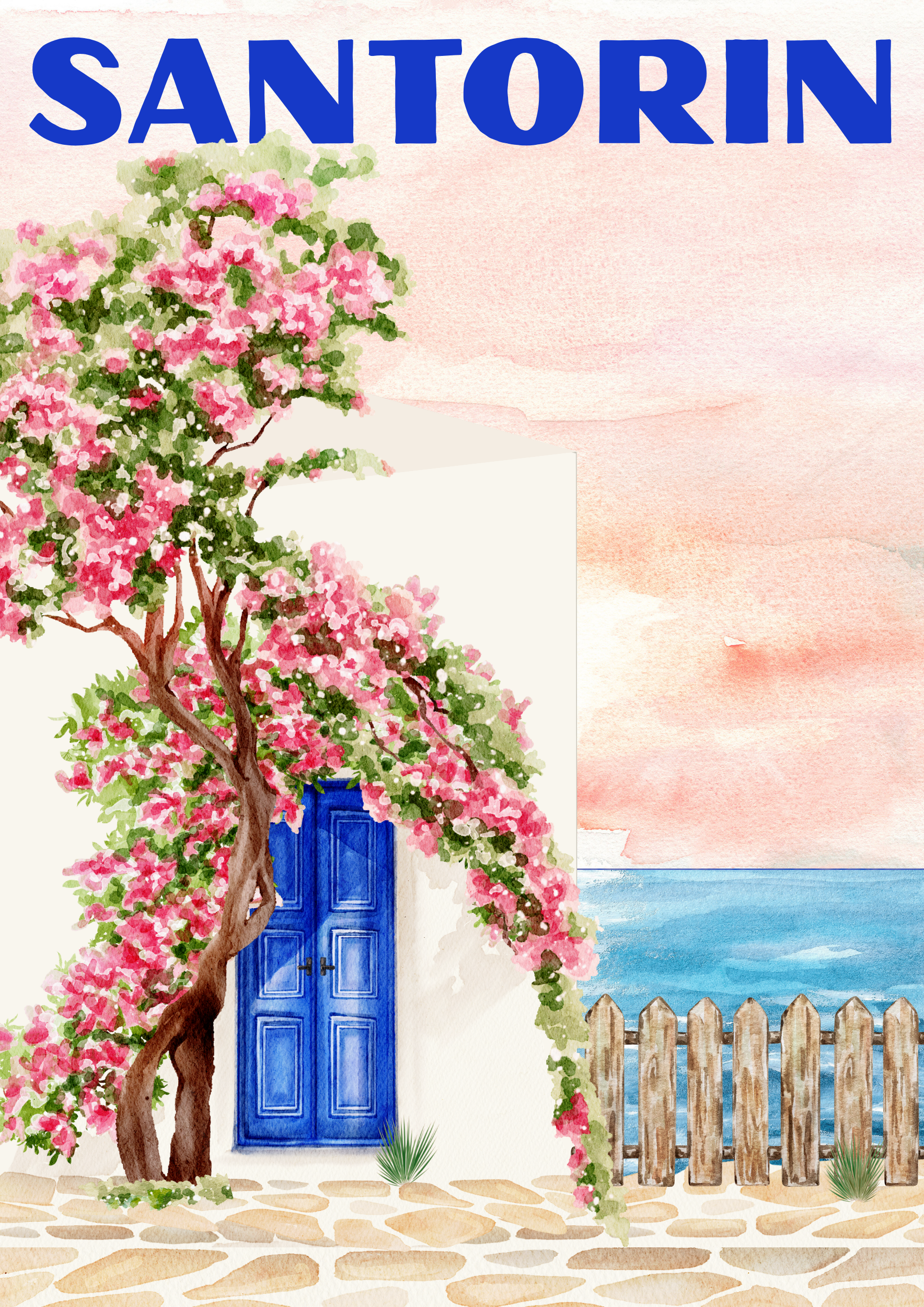 Affiche Santorin